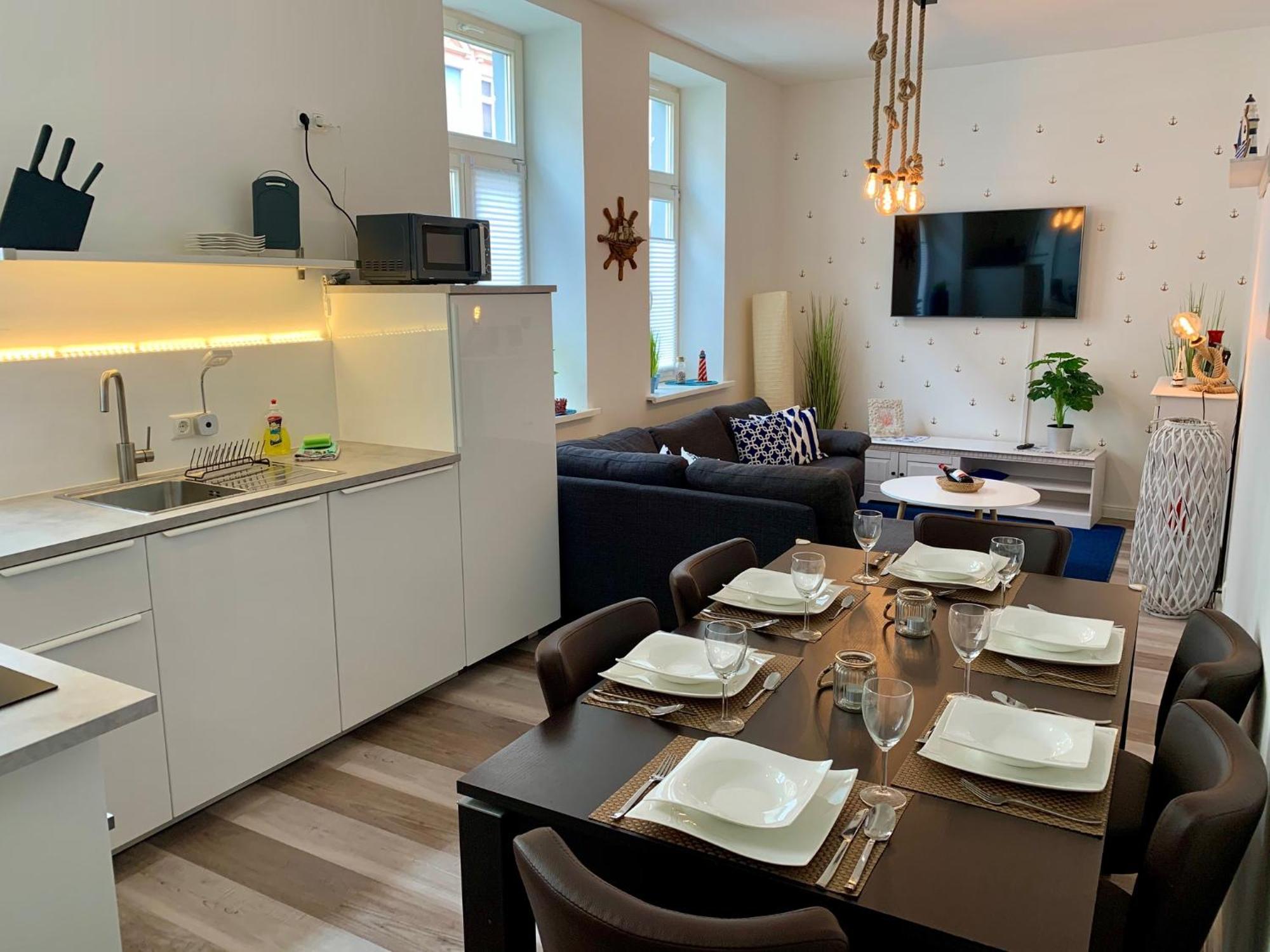 Apartment N A U T I C A - Ruhige Maritime Ferienwohnung Mit Balkon Familienfreundlich